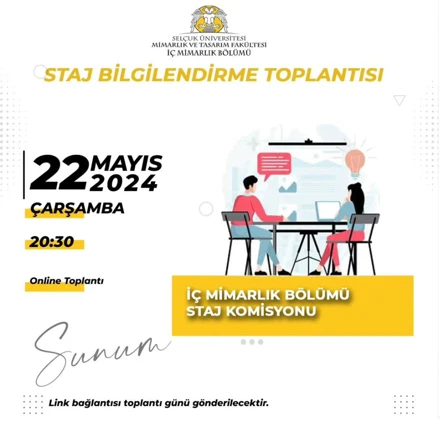 Staj Bilgilendirme Toplantısı
